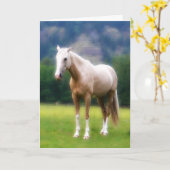 Palominoの夢の馬 カード (黄色い花)