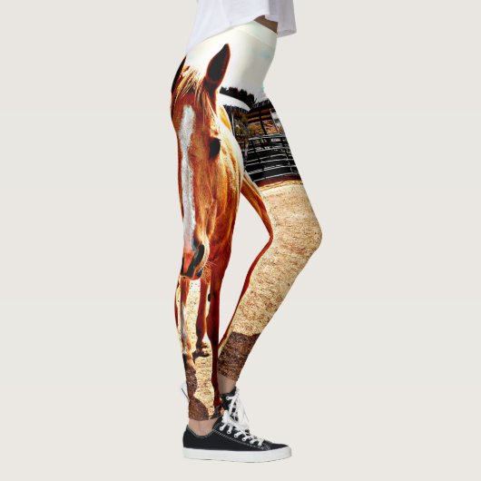 Palominoの馬の女性のレギンス レギンス (右)