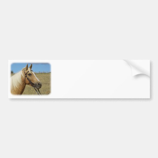 Palominoの馬9R015D-184 バンパーステッカー (正面)