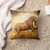 Palominoの馬Sundance クッション (ブランケット)