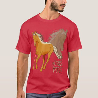 Palomino Horse T Shirt – ブロンドの方が多いので Tシャツ