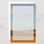 Palouseの地域の金小麦畑 便箋 (正面/裏面)