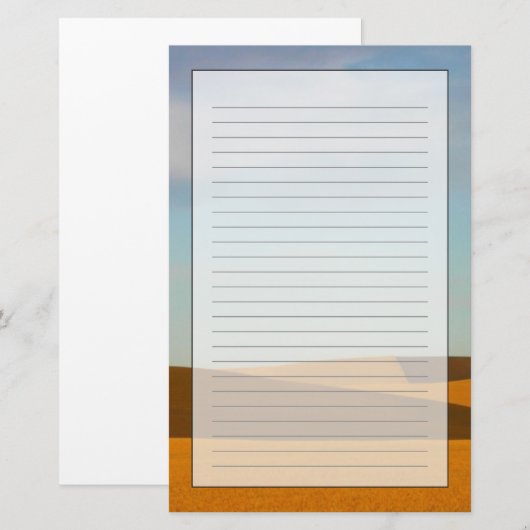 Palouseの地域の金小麦畑 便箋 (正面/裏面)