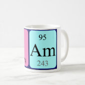 Pamの周期表の名前のマグ コーヒーマグカップ (正面右)