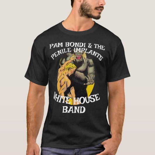 Pam Bondi & ペニールインプラント JD Vance Patel Tシャツ (正面)
