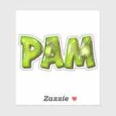 Pam Name Kiwi Design Aufkleber Sticker シール (シート)