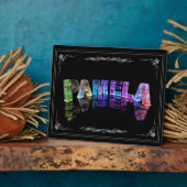 Pamela - The Name Pamela in 3D Lights (Photograph) フォトプラーク (側面)