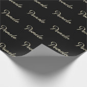 Pamela white gold Handwriting Geschenkpapier ラッピングペーパー (角)