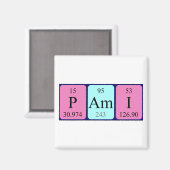 Pami周期表名磁石 マグネット (正面/裏面)