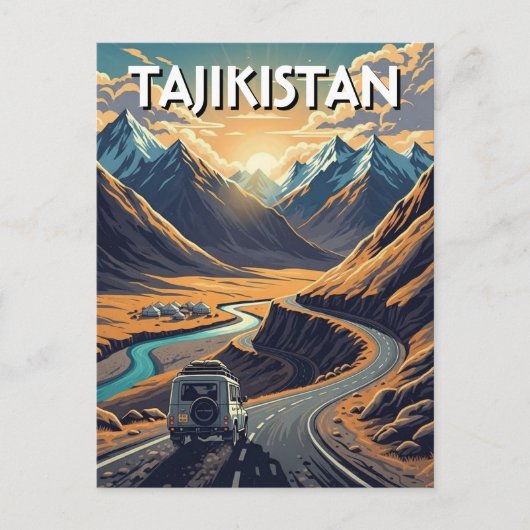 Pamir Highway Tajikistan Travel  ポストカード (正面)