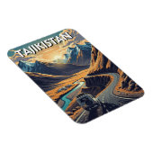 Pamir Highway Tajikistan Travel マグネット (右側)