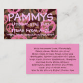 PAMMYS、http://www.zazzle.com/pammys*..。 名刺 (正面/裏面)