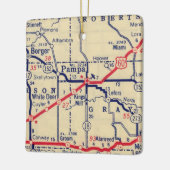 Pampa TXヴィンテージマップ セラミックオーナメント (左)