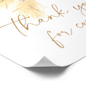 Pampas boho grass - Thank you for 来's Poster ポスター (角)