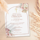 Pampas Grass Arch First Holy Communion 招待状