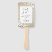 Pampas Grass Boho結婚写真 ハンドファン (正面)