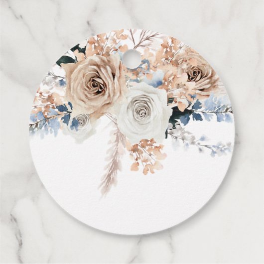 Pampas Grass Boho Baby Shower  フェイバータグ (裏面)