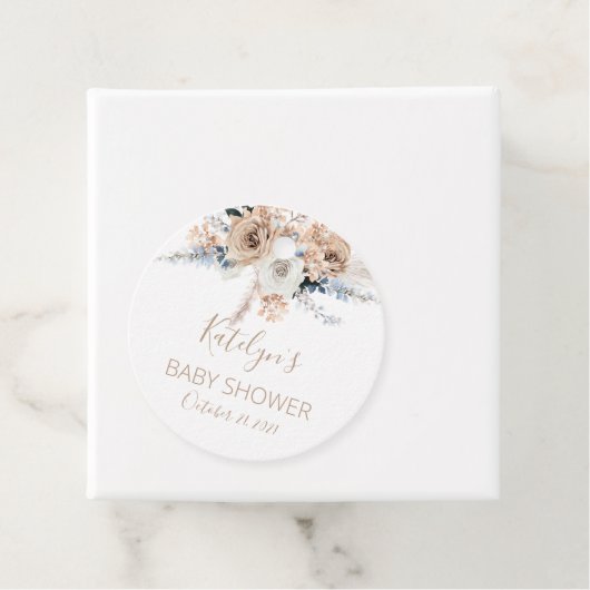 Pampas Grass Boho Baby Shower フェイバータグ (インサイチュ)