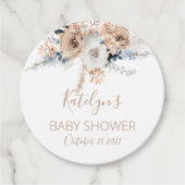 Pampas Grass Boho Baby Shower フェイバータグ (正面)