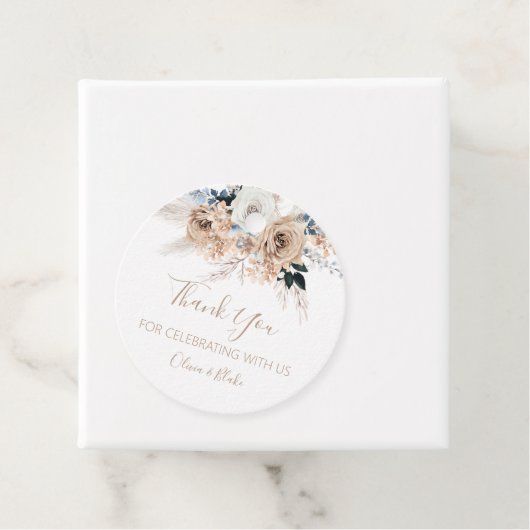 Pampas Grass Boho Wedding フェイバータグ (インサイチュ)