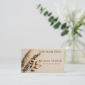 Pampas Grass Boho Wedding Planner Business Card 名刺 (スタンド正面)