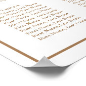 Pampas Grass Christian Event Seating Chart ポスター (角)