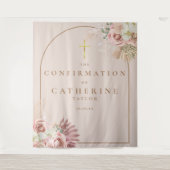 Pampas Grass Confirmation Photo Backdrop タペストリー (正面)