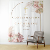 Pampas Grass Confirmation Photo Backdrop タペストリー (インサイチュ)