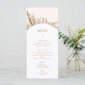 Pampas Grass Frame Beige メニュー (スタンド正面)