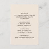 Pampas Grass Photo Boho エンクロージャーカード (裏面)