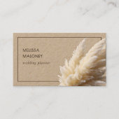 Pampas Grass Photo Kraft Paper 名刺 (正面)