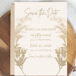Pampas Grass Save the Date セーブザデート