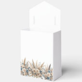 Pampas Grass Simple & Elegant Moder Wedding ScrIpt フェイバーボックス (見開き)