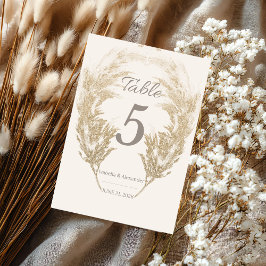 Pampas Grass Table Card テーブルナンバー