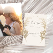 Pampas Grass Thank You Card 招待状