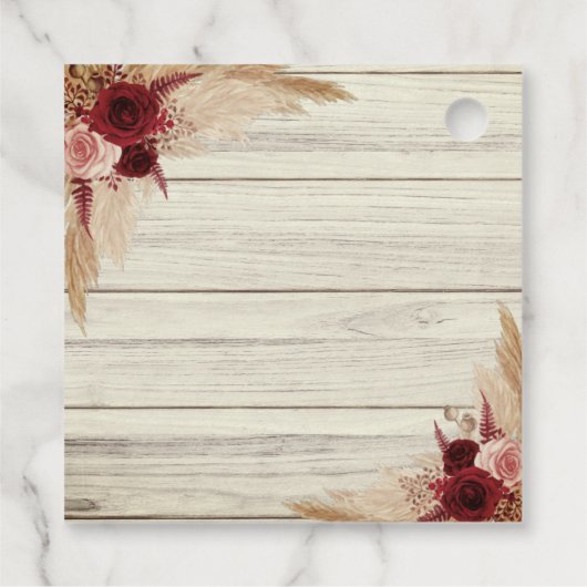 Pampas Grass Thank You for 来's Tea Shower フェイバータグ (裏面)