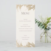 Pampas Grass Wedding Menu Card メニュー (スタンド正面)