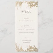 Pampas Grass Wedding Menu Card メニュー (正面)