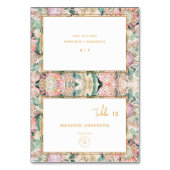 Pampas Vegetarian Meal Choice Guest Name Card テーブルナンバー (正面)