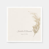 Pampass Grass Table Napkin スタンダードカクテルナプキン (正面)