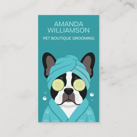 Pampered Pet Cat Spa Grooming Salon Professional 名刺 (正面)