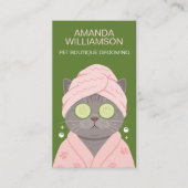 Pampered Pet Cat Spa Grooming Salon Professional  名刺 (正面)