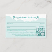 Pampered Pet Dog Spa Groomer Professional Stylist  予約カード (裏面)