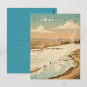 Pamukkale Turkey Travel Postcard ポストカード (正面/裏面)