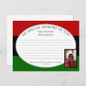 Pan African共有Aメモリーフォトカード ポストカード (正面/裏面)