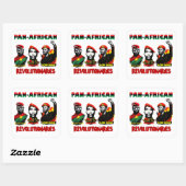 Pan-African Sticker – Sankara, Traore, Bobi Wine  スクエアシール (シート)
