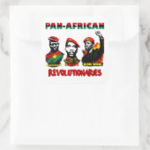 Pan-African Sticker – Sankara, Traore, Bobi Wine  スクエアシール (バッグ)