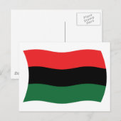 Pan African (UNIA)国旗 ポストカード (正面/裏面)