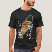 Pan Flute Musical Instrument 4 Tシャツ (正面)