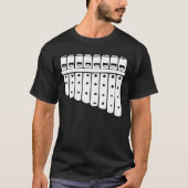 Pan Flute Musical Instrument Flutist Tシャツ (正面)